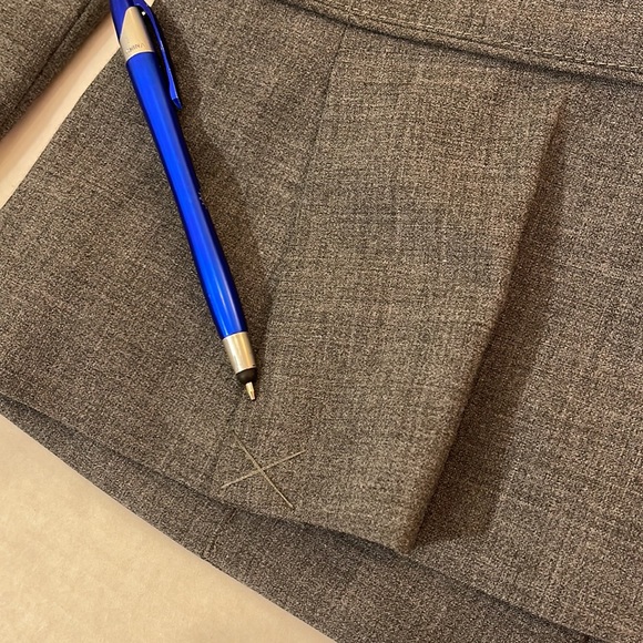 Express Design Studio Women's Heather Gray Military Suit Jacket 2 - Picture 10 of 10